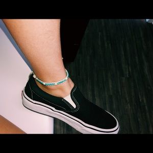 Blue Beaded Anklet/Bracelet